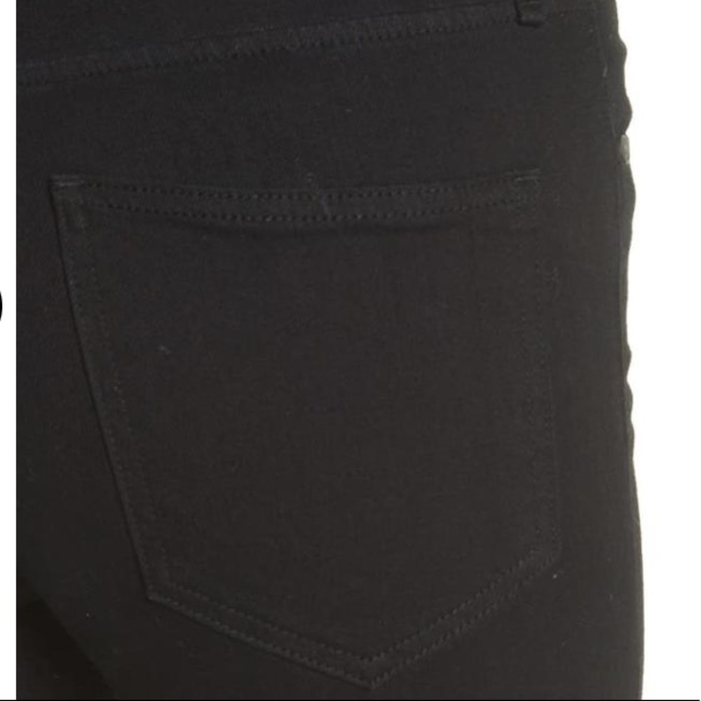 Rag & Bone NWT Bilbury Ankle Cigarette Metallic Hem Jean Size 25 Black/Gold - Picture 6 of 14